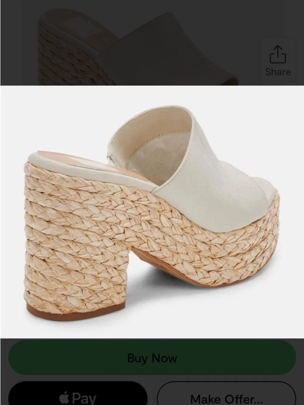 New Dolce Vita Elora Heels - Ivoey leather size 9.5